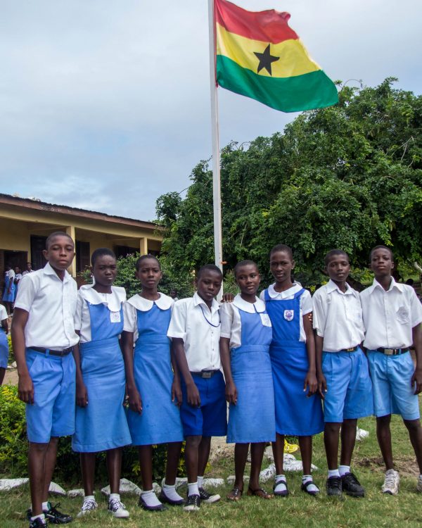 The School National Flag University Practice Jnr High School, South Campus, Winneba